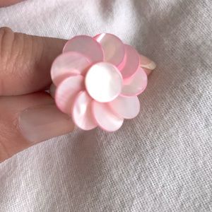 Pale Pink flower ring